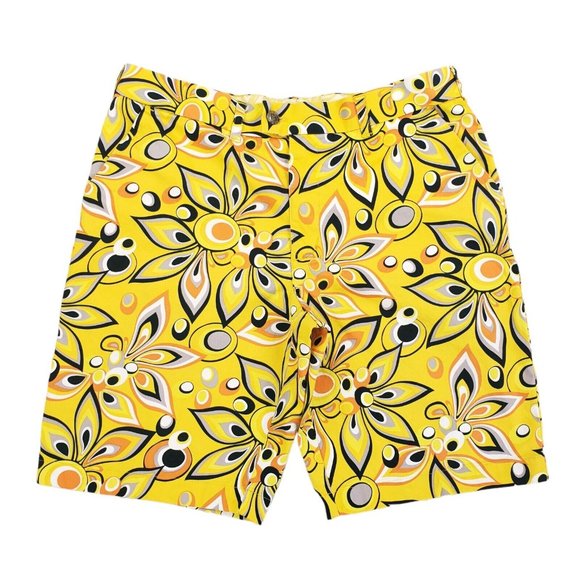 Loudmouth Black Psychedelic Golf Shorts main image 0